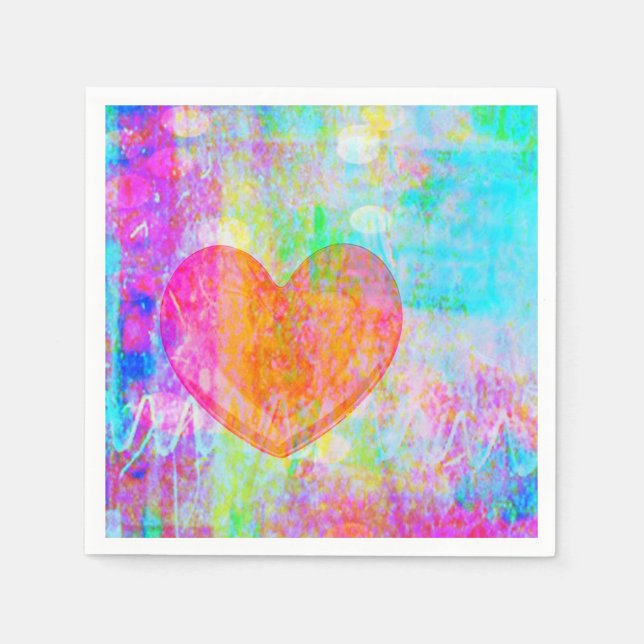 Guardanapo De Papel Boho Heart (Frente)