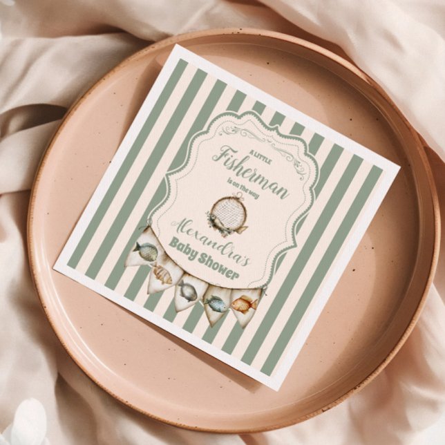 Guardanapo De Papel Boho Little Fish Chá de fraldas (Criador carregado)