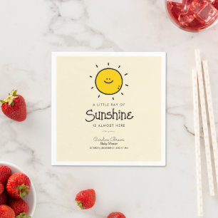 Guardanapo De Papel Boho Little Ray Of Sunshine Chá de fraldas