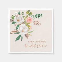 Boho Magnolia Napkin Party L201