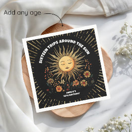 Guardanapo De Papel Boho Mystical Sun Birthday