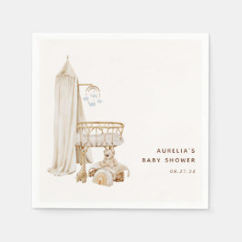 Guardanapo De Papel Boho Nursery Chá de fraldas