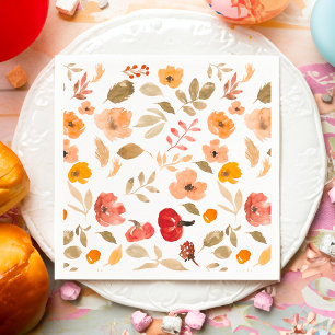 Guardanapo De Papel Boho Quente chá de fraldas de queda de abóbora