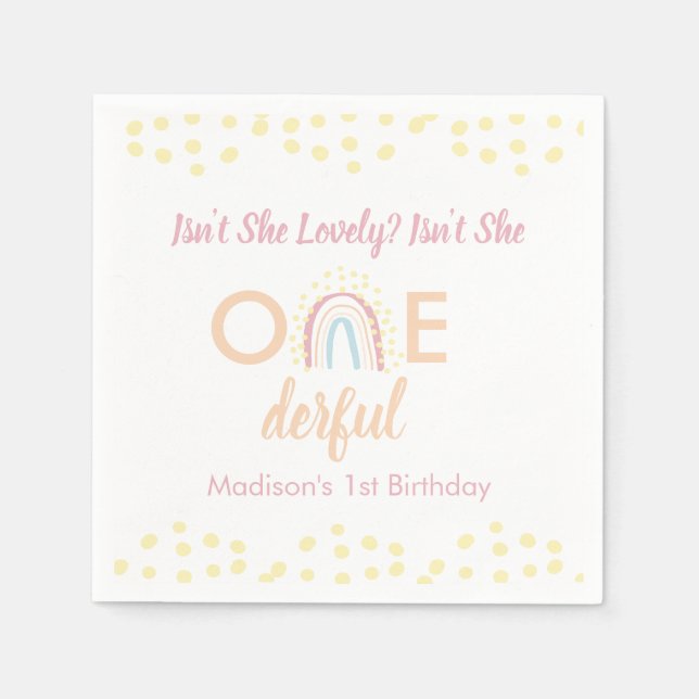 Guardanapo De Papel Boho Rainbow Girl (Frente)