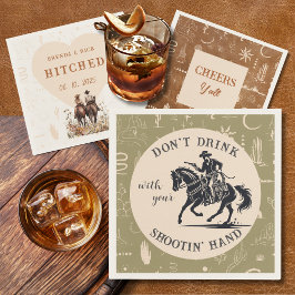 Guardanapo De Papel Boho Ranch Wedch Cowboy Paper Cocktail Napkin