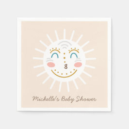 Guardanapo De Papel Boho Ray do Sol com Texto