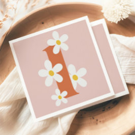 Guardanapo De Papel Boho Retro Daisy 1rua Groovy Aniversário