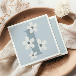 Guardanapo De Papel Boho Retro Daisy 1rua Groovy Blue Birthday