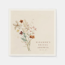 Boho Rústico Flores de Prado Floral Chuveiro de No