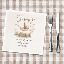 Guardanapo De Papel Boho Style Baby stroller neutral baby shower