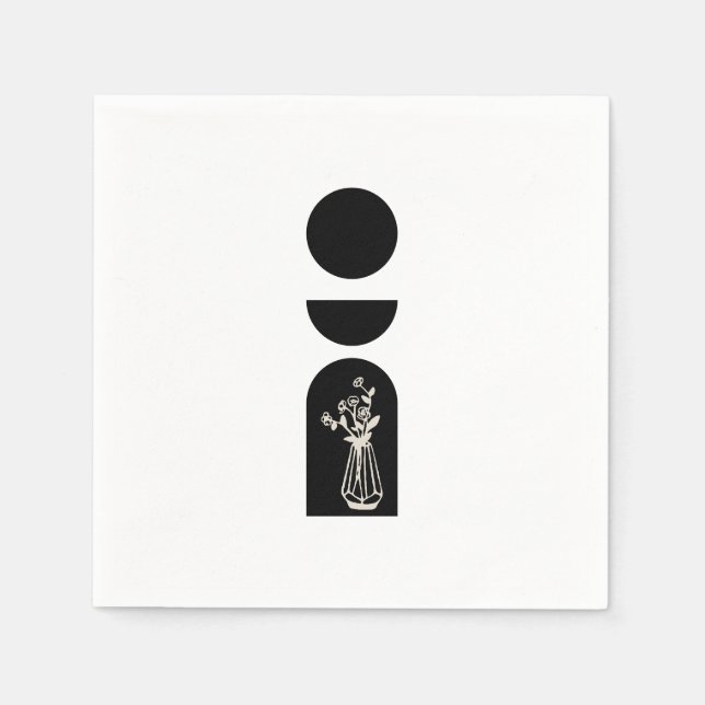 Guardanapo De Papel Boho Sun Moon Flower Pot boho bohemian (Frente)