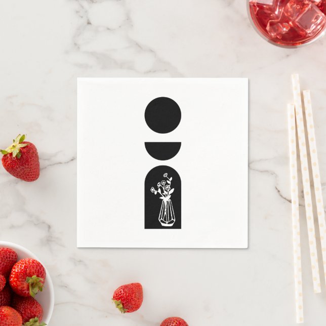 Guardanapo De Papel Boho Sun Moon Flower Pot boho bohemian (Insitu)