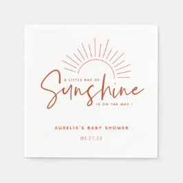Guardanapo De Papel Boho Sunshine Chá de fraldas Napkins