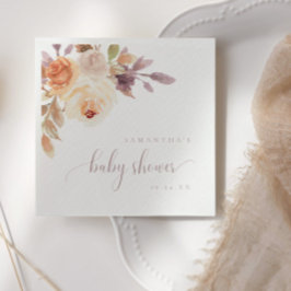 Guardanapo De Papel Boho Terracotta Papel de Chá de fraldas Floral Nap