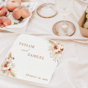 Guardanapo De Papel Boho Wedktail Paper Napkin
