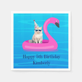 Guardanapo De Papel Boia Personalizada para Gato