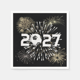 Guardanapo De Papel Bola de Futebol Festa de Ano Novo 2027
