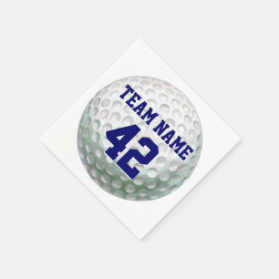 Guardanapo De Papel Bola de golfe pintada com nome