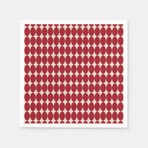 Guardanapo De Papel Bold Moderno Natal Vermelho Adornos Festivo Chic