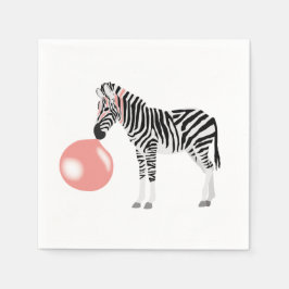 Guardanapo De Papel Bolha de Bocha de Goma Zebra