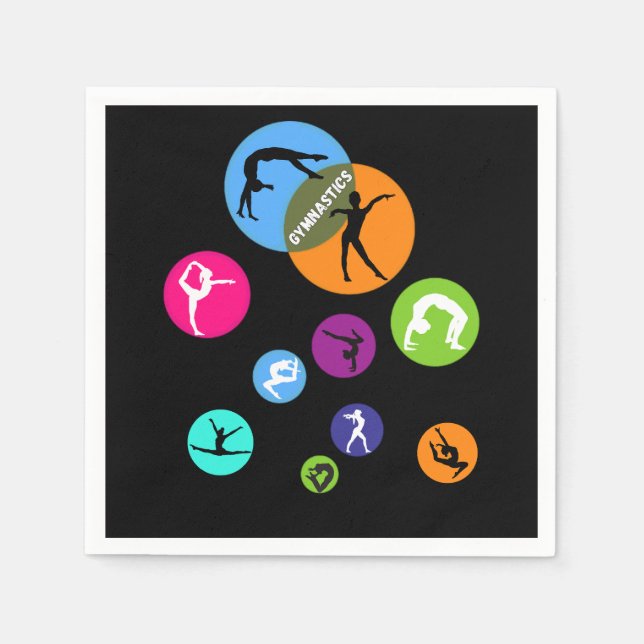 Guardanapo De Papel Bolha de ginástica (Frente)