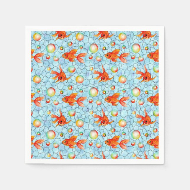 Guardanapo De Papel bolhas de ouro e sabão (Frente)