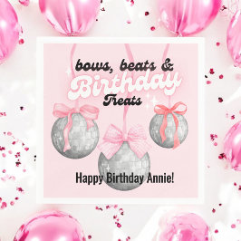 Guardanapo De Papel Bolhas Letras de Bolhas de Disco de Fita Silver de