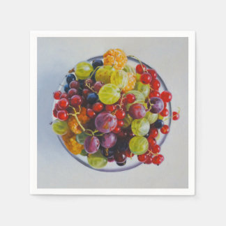 Guardanapo De Papel Boliche de Berries - Vida Fruta Estática Hiperreal