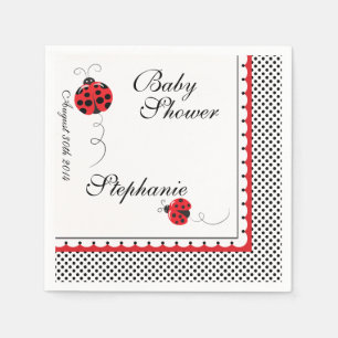Guardanapo De Papel Bolinhas e Damibugs em Papel, Partido Napkins