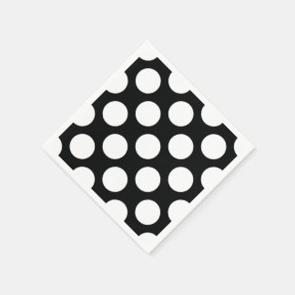 Guardanapo De Papel Bolinhas (preto e branco) Qualquer tamanho persona