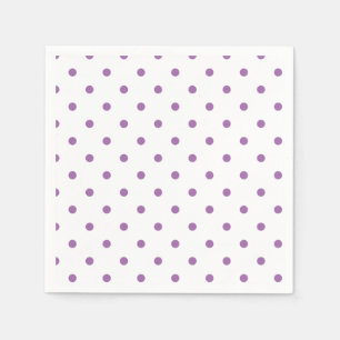 Guardanapo De Papel bolinhas roxas elegantes
