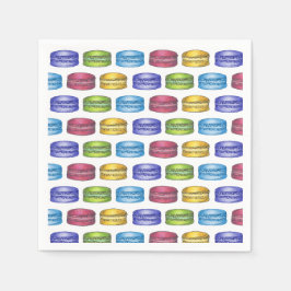 Guardanapo De Papel Bolo De Casamento Frio Macaron Bolo De Pastry Maca