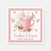 Bolo de Criança de Cookies Rosa e Cacau em Aquarel