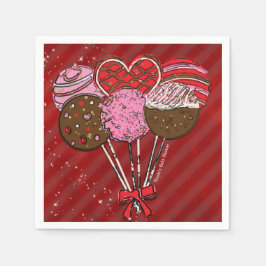 Guardanapo De Papel Bolo de São Valentim Pop Moderno Chic Festa de Ani