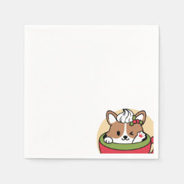 Guardanapo De Papel Bolsa de Cacau de inverno - Cachorro-Bonito em Des