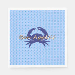 Guardanapo De Papel Bon-Appetite — BLUE_Crab-diamond — Celebrar
