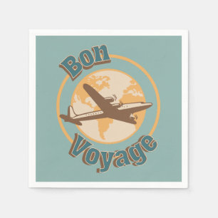 Guardanapo De Papel Bon Voyage Vamos do design do mundo