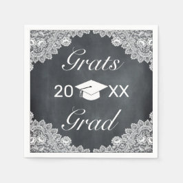 Guardanapo De Papel Boné de chapéus de gradação de rendas brancas e de