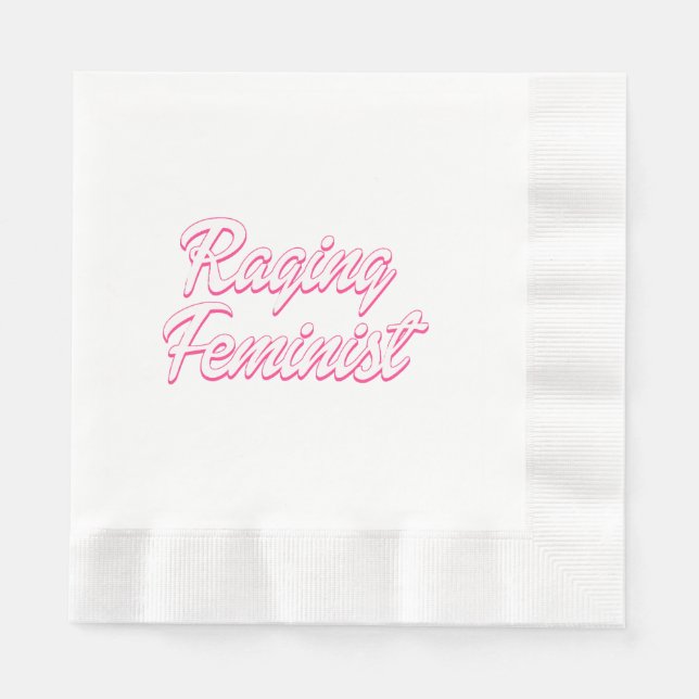 Guardanapo De Papel Boneca Feminista Enfurecida (Frente)