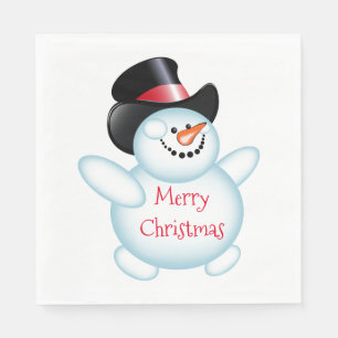 Guardanapo De Papel Boneco de neve