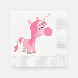 Guardanapo De Papel Bonita Cartoon Bble Gum Unicorn Papel Napkins