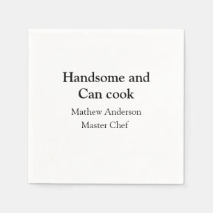 Guardanapo De Papel Bonita e pode cozinhar a data de chef mestre de ad