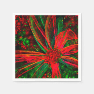 Guardanapo De Papel Bonita Flor de Natal Napkins