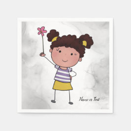 Guardanapo De Papel Bonita Flor Rosa-Cor-de-Vinho-Cama Linda