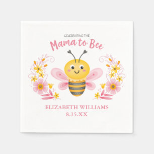 Guardanapo De Papel Bonita mamãe para Bee Chá de fraldas Napkins