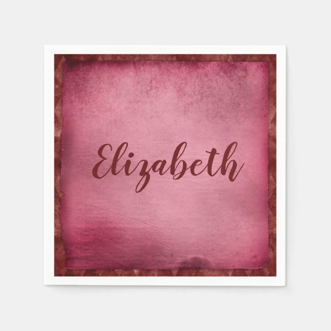 Guardanapo De Papel Bonita personalização roxa (Frente)