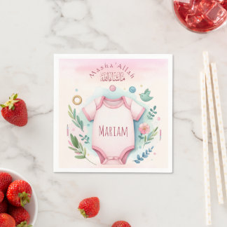 Guardanapo De Papel Bonita Watercolor Floral Mashallah