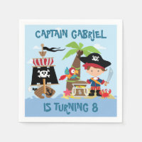Bonitão Pirata de Bonito Papel de Fração Napkins