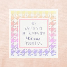 Guardanapo De Papel Bonitinha Chá de fraldas Personalizada Napkins