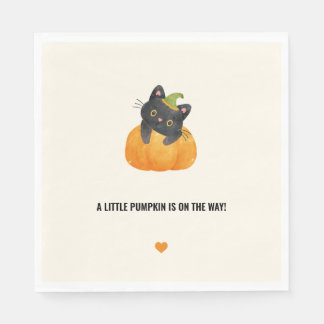 Guardanapo De Papel Bonitinha Engraçado Pumpkin no Caminho Negro